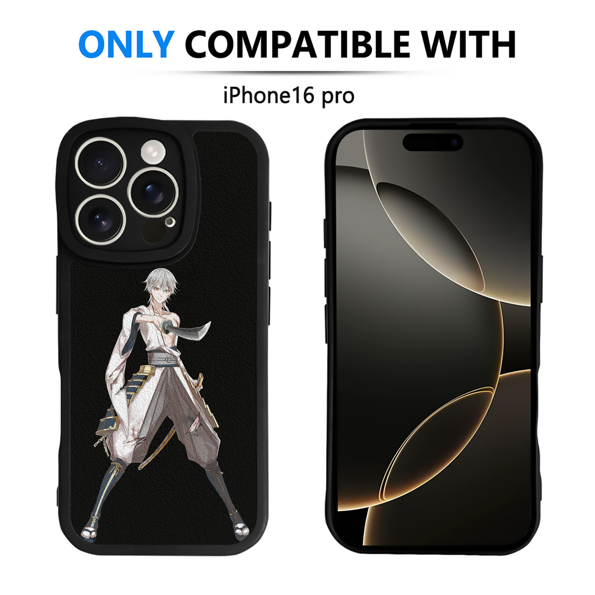 （画像用） 刀剣乱舞 Touken Ranbu 【iPhone 16シリーズ対応】シリコンスマホケース（レザー調） 材質：シリコン